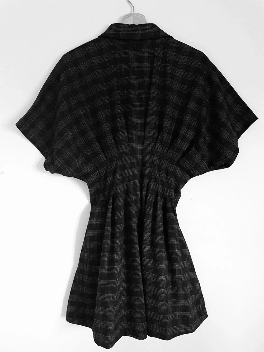 NWT Anthropologie Exquise Tobie Plaid Diamonte Mini Shirt Dress M